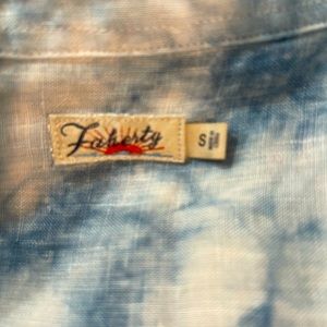 Faherty linen tie dye button down